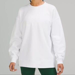Oversized White Lululemon Crew Neck